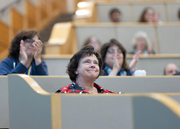 Employees attend the Employee Recognition Ceremony.