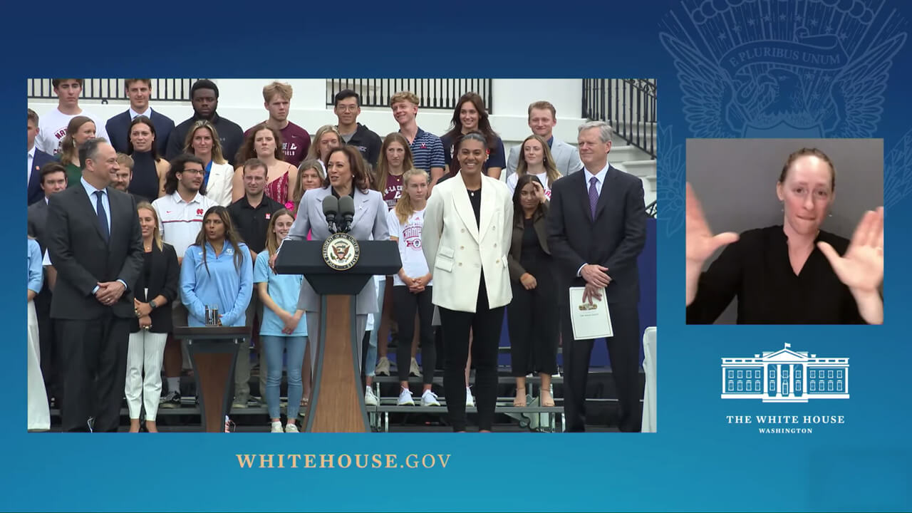 White House college athlete day event recording